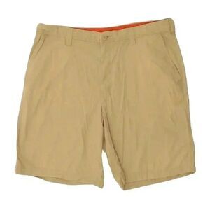 Savane Men's Tan Cotton/Spandex Flat Front Chino Shorts